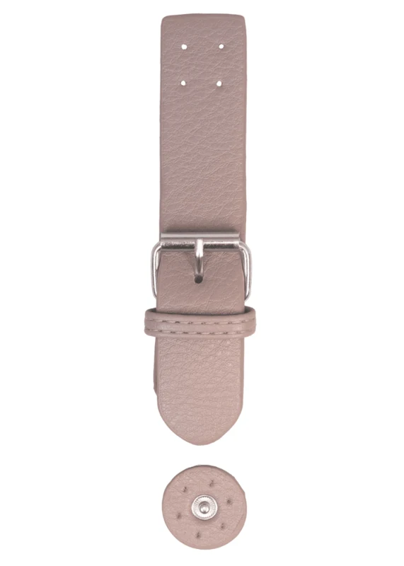 Go Handmade Spennelås med trykknapp: Beige/sølv