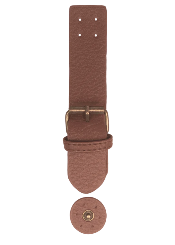 Go Handmade Spennelås med trykknapp: Brun/bronse