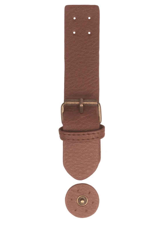 Go Handmade Spennelås med trykknapp: Brun/bronse