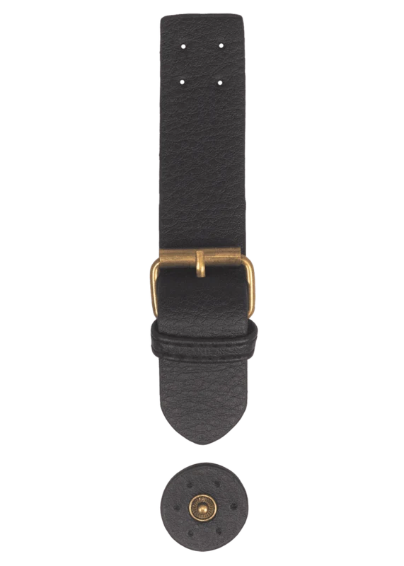 Go Handmade Spennelås med trykknapp: Svart/bronse