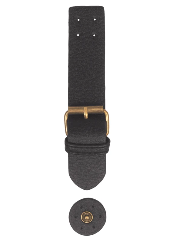 Go Handmade Spennelås med trykknapp: Svart/bronse