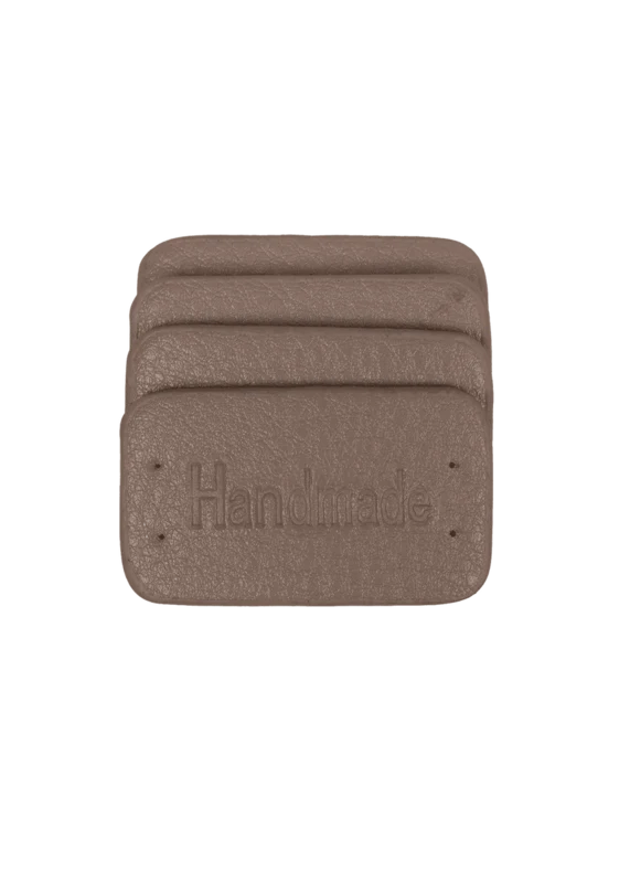 Go Handmade Handmade Label, 4 stk: Beige