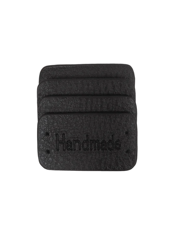 Go Handmade Handmade Label, 4 stk: Svart