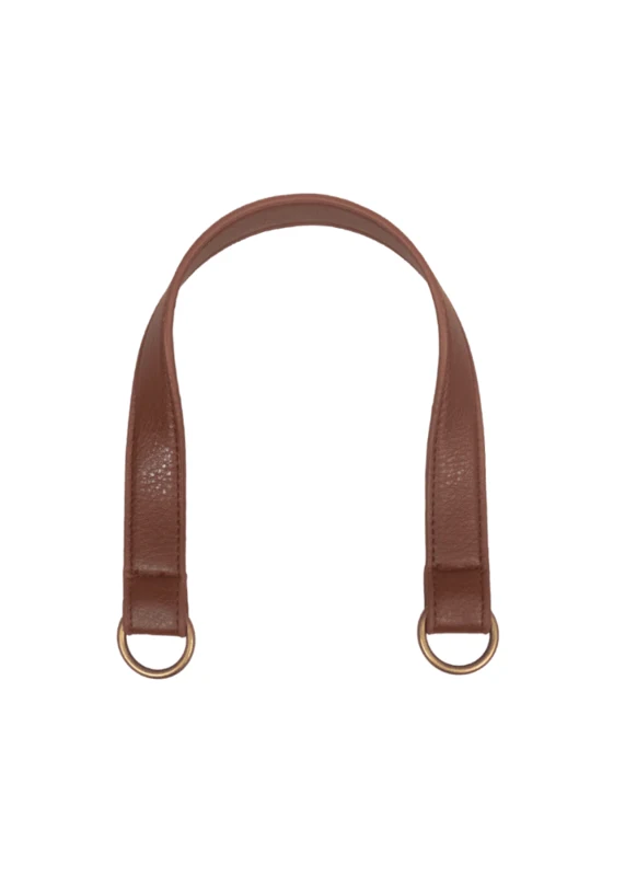 Go Handmade Veskehank med O-ring: Brun/bronse