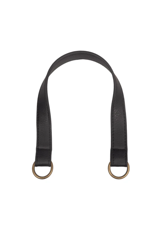 Go Handmade Veskehank med O-ring: Svart/bronse
