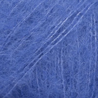 DROPS BRUSHED Alpaca Silk 26 Koboltblå (Uni colour)