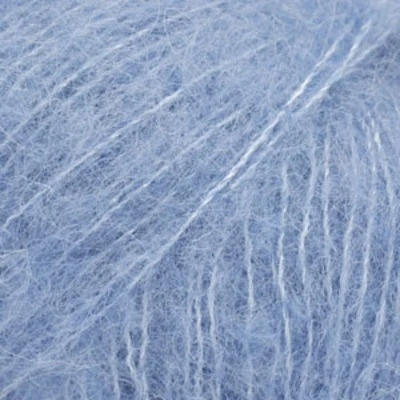 DROPS BRUSHED Alpaca Silk 28 Stillehavsblå (Uni colour)