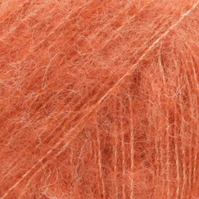 DROPS BRUSHED Alpaca Silk 22 Lys rust (Uni colour)