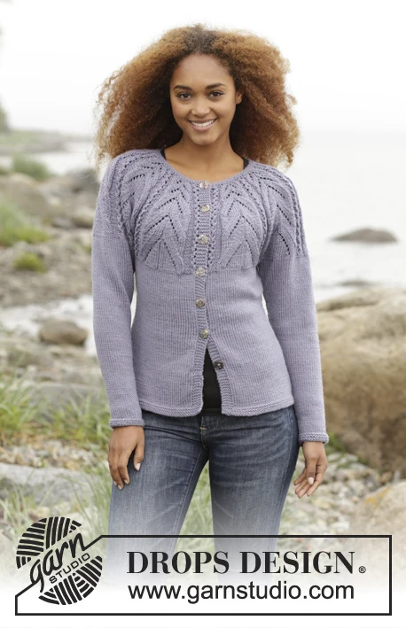 171-11 Magic Web Cardigan fra DROPS Design