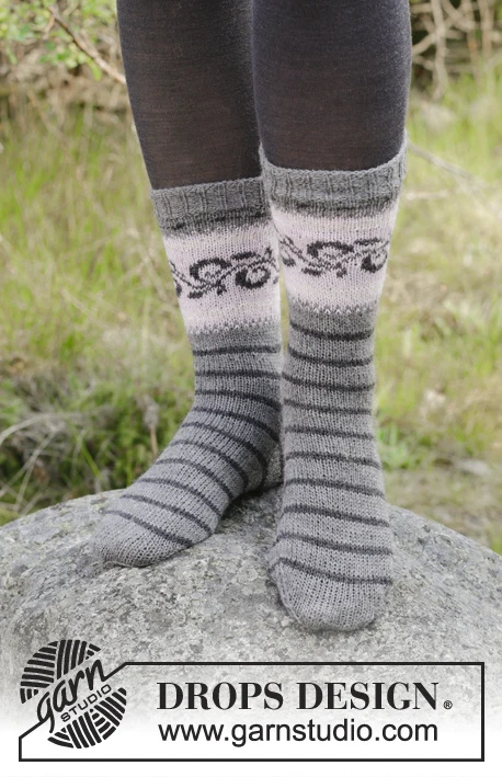 179-11 Telemark sokker fra DROPS Design