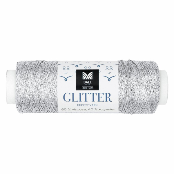 Dale Glitter Effect Yarn 202 Sølv