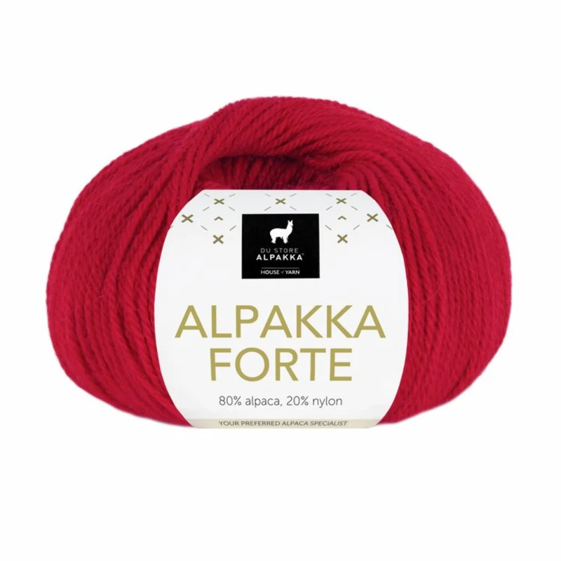 Du Store Alpakka Forte 739 Dyp rød