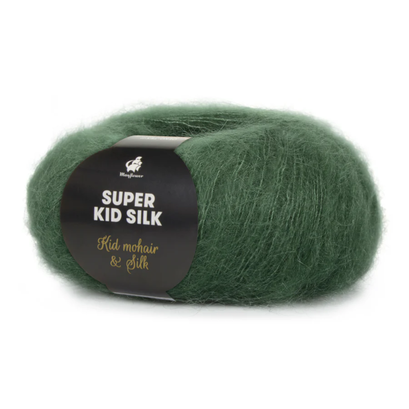 Mayflower Super Kid Silk 126 Mørk oliven