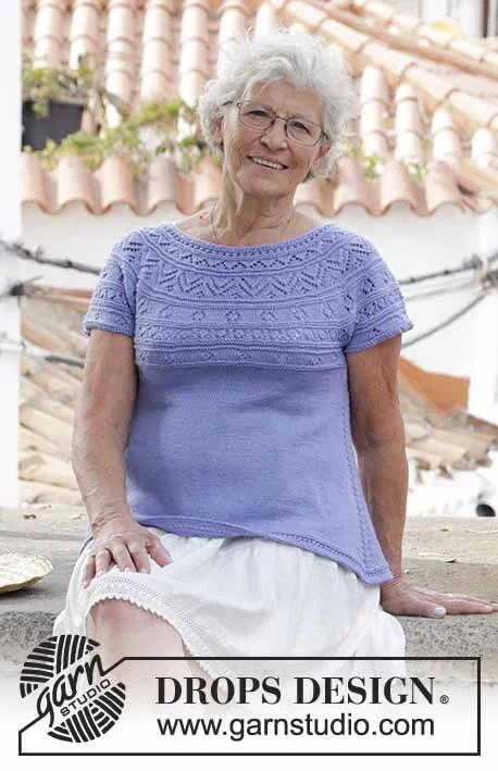 186-37 Taormina-topp fra DROPS Design