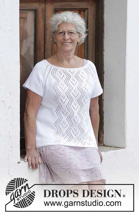 188-16 diamanter i blondetopp fra DROPS Design