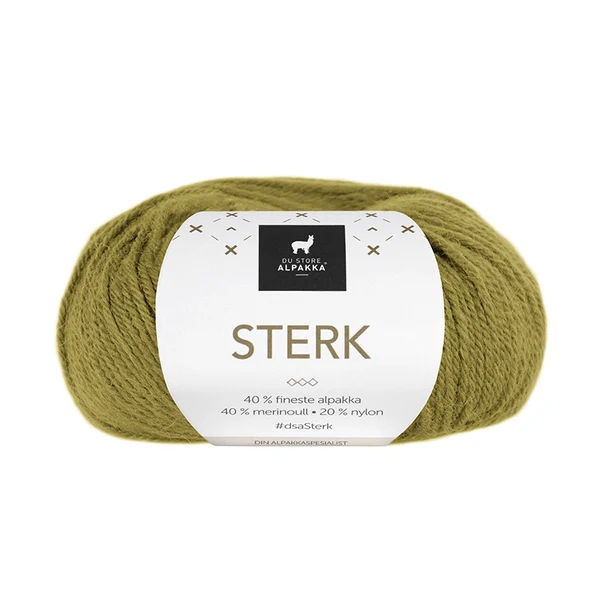 Du Store Alpakka Sterk 843 Gulgrønn