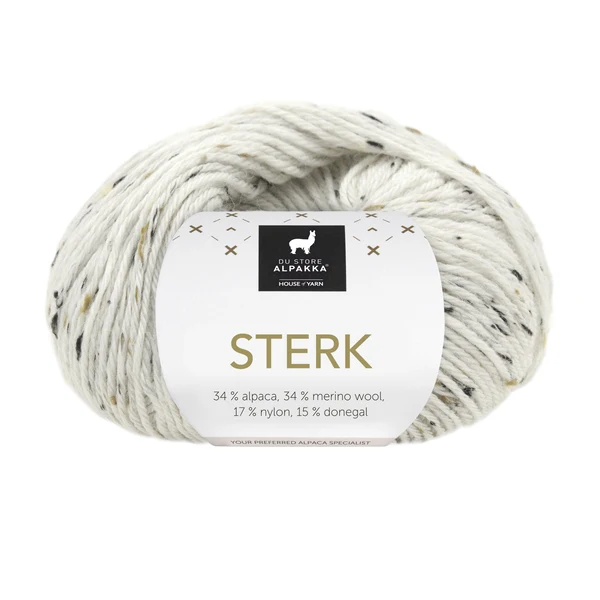 Du Store Alpakka Sterk 929 Hvit tweed
