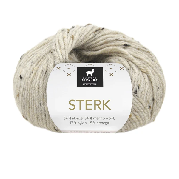 Du Store Alpakka Sterk 932 Lys beige melert tweed