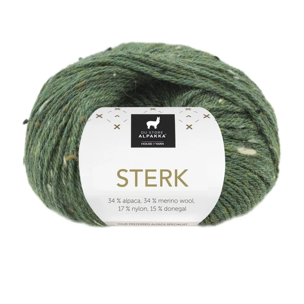 Du Store Alpakka Sterk 935 Furugrønn tweed