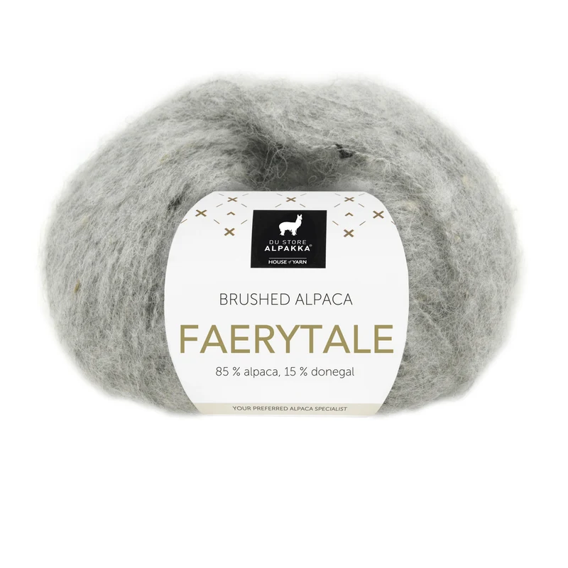 Du Store Alpakka Faerytale 818 Lys grå melert tweed