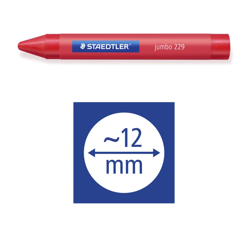 STAEDTLER Noris Club jumbo 229 voksfarger, 12 stk – Picto