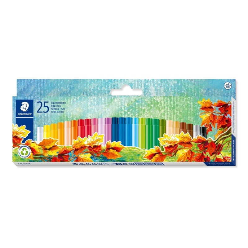 STAEDTLER Noris Club Oil pastellfarger, 25 stk