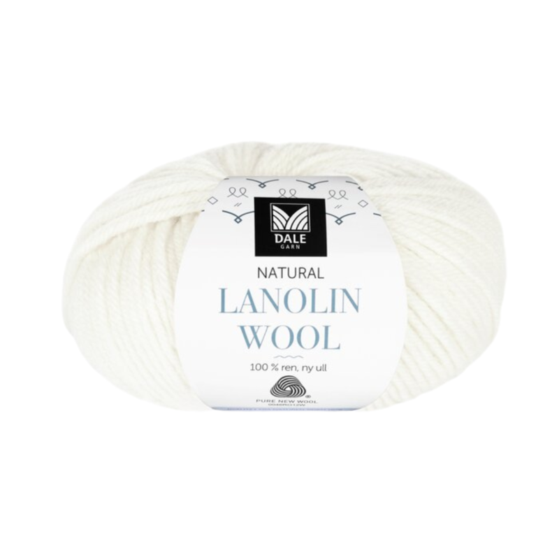 Dale Lanolin Wool 1438 Hvit