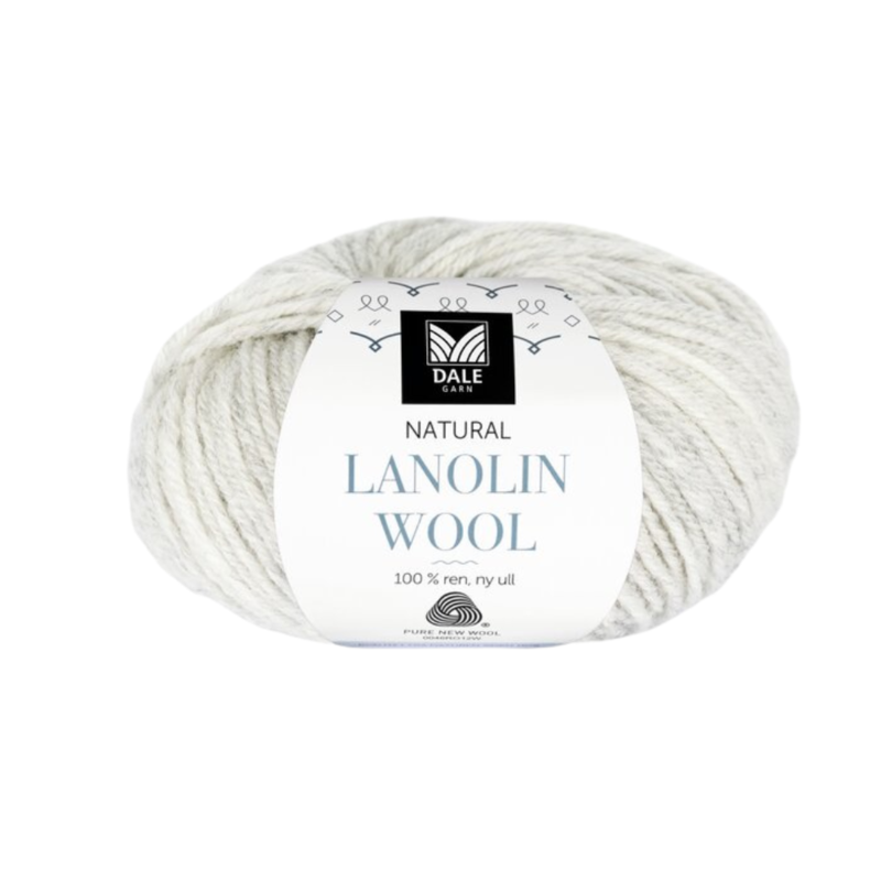 Dale Lanolin Wool 1421 Lys grå melert