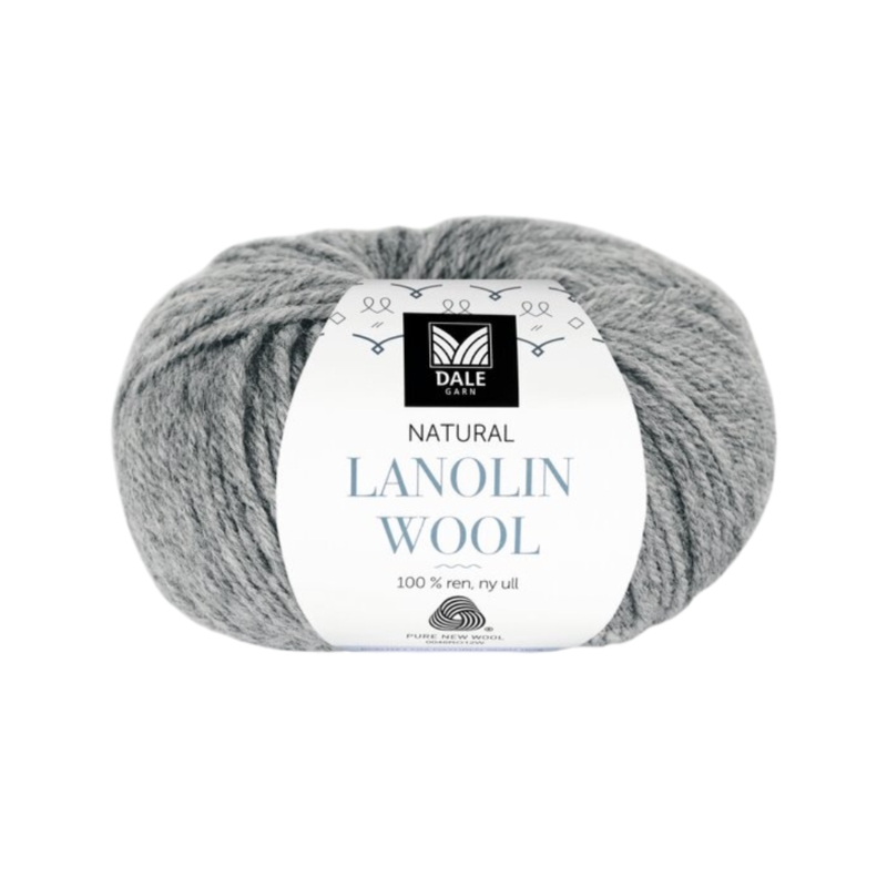Dale Lanolin Wool 1420 Lynggrå