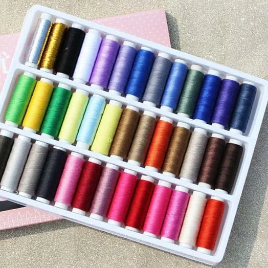 HobbyArts Sytrådsett, 39 farger