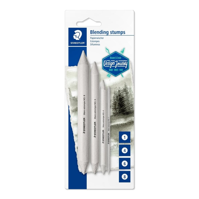 STAEDTLER Tegnestubber, 4 stk