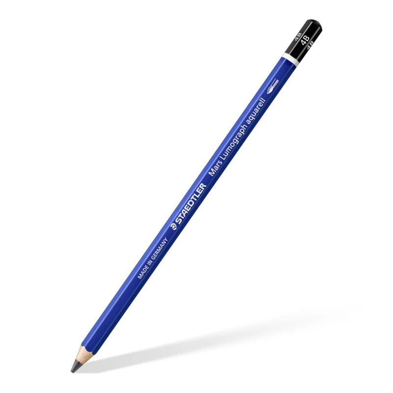 STAEDTLER mars lumograph akvarell grafitt blyanter & børste, 3 + 1 stk – SIngle product