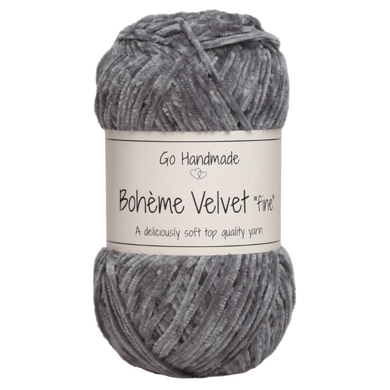 Go Handmade Bohème Velvet Fine 17605 Mørk grå