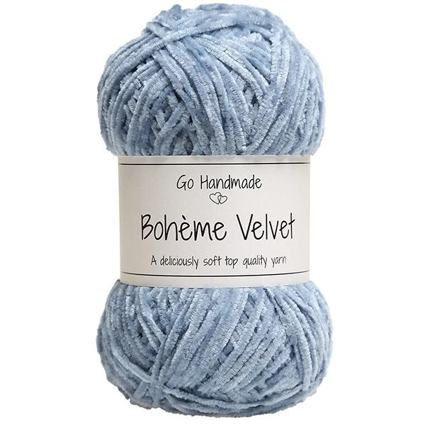 Go Handmade Bohème Velvet Fine 17606 Jeansblå