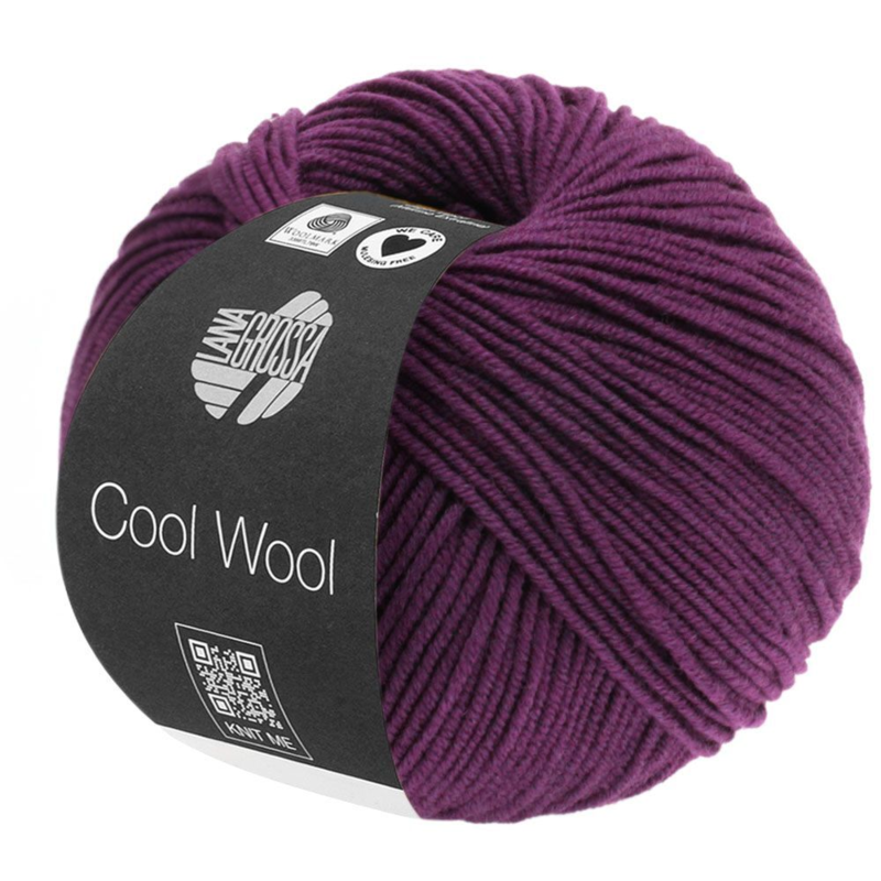 Lana Grossa Cool Wool 2023 Mørk lilla