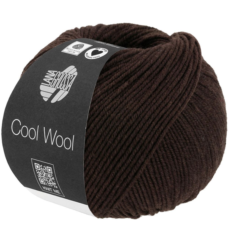 Lana Grossa Cool Wool 2113 Svartbrun