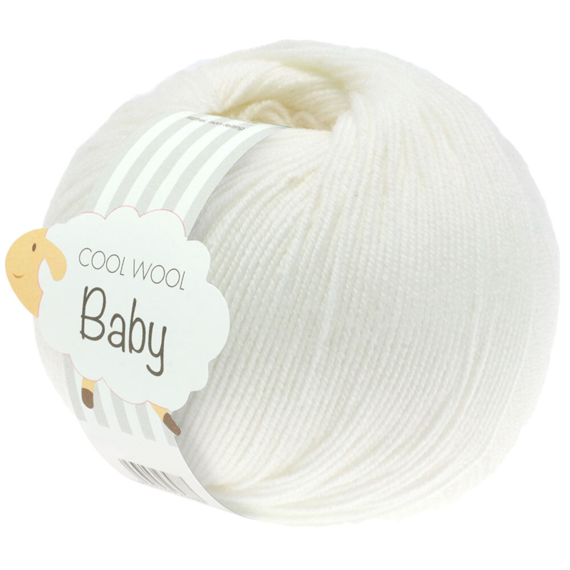 Lana Grossa Cool Wool Baby 207 Hvit