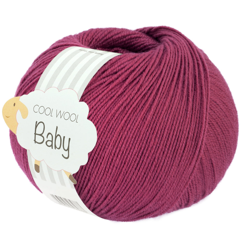 Lana Grossa Cool Wool Baby 330 Indisk rød