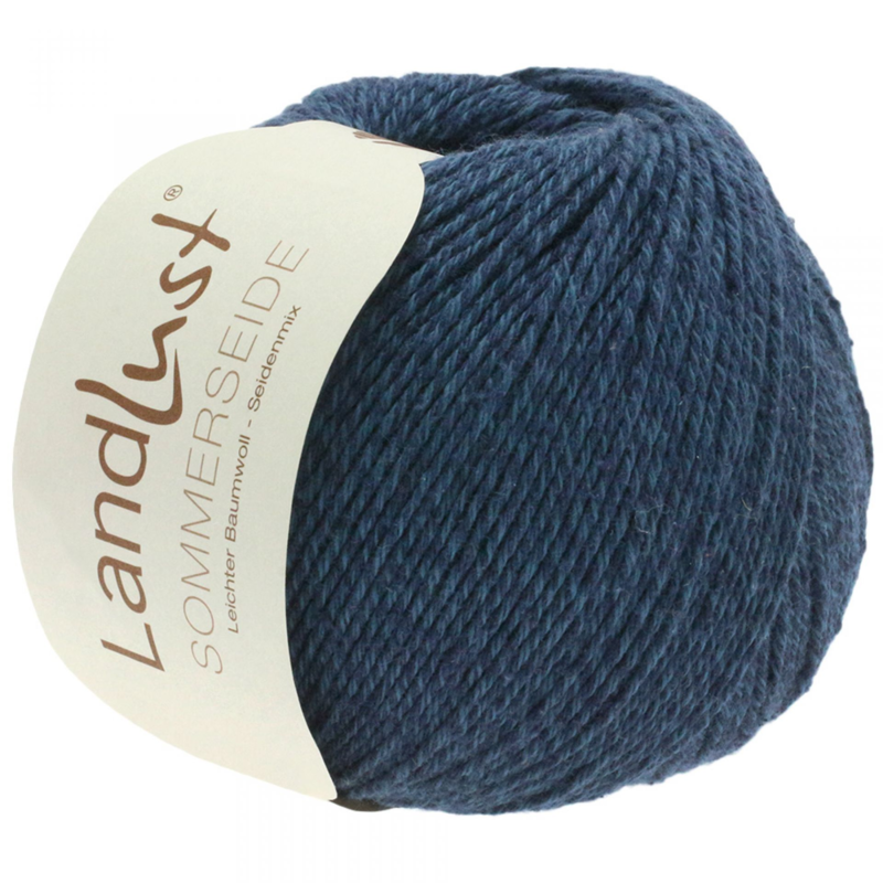 Lana Grossa Landlust Sommerseide 09 Svart blå