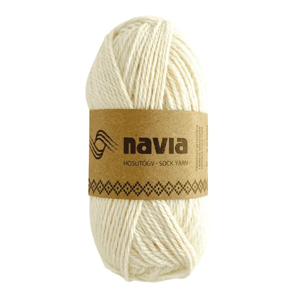 Navia Sock Yarn 501 Hvit