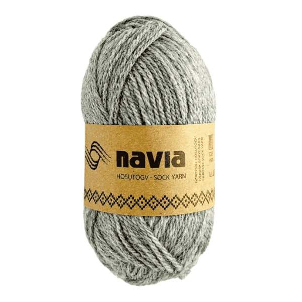 Navia Sock Yarn 502 Lys grå