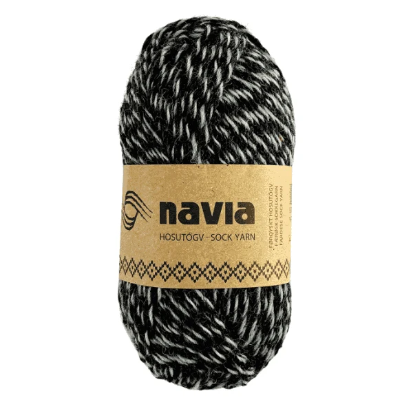 Navia Sock Yarn 515 Spraglete mørk / lys