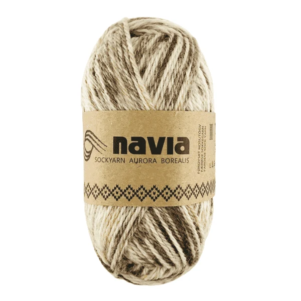 Navia Sock Yarn 522 Brun / beige