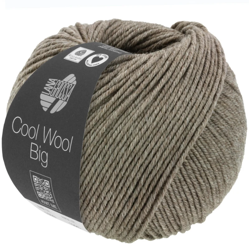 Lana Grossa Cool Wool Big 1626 Gråbeige melert