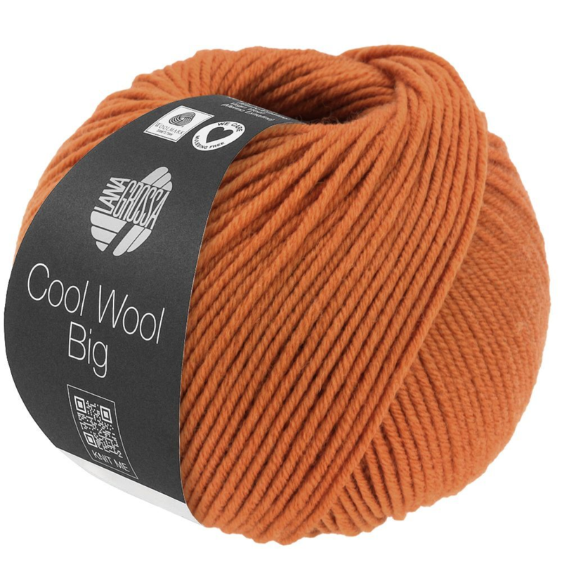 Lana Grossa Cool Wool Big 1036 Oransjebrun