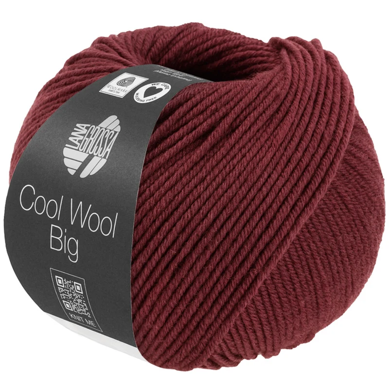 Lana Grossa Cool Wool Big 1700 Vinrød melert