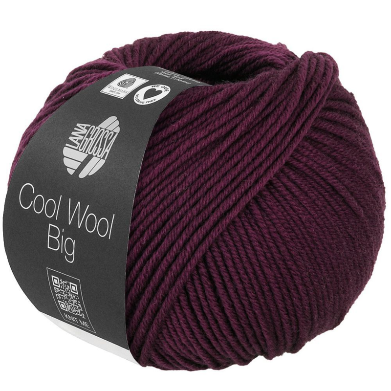 Lana Grossa Cool Wool Big 1035 Mørk burgunder