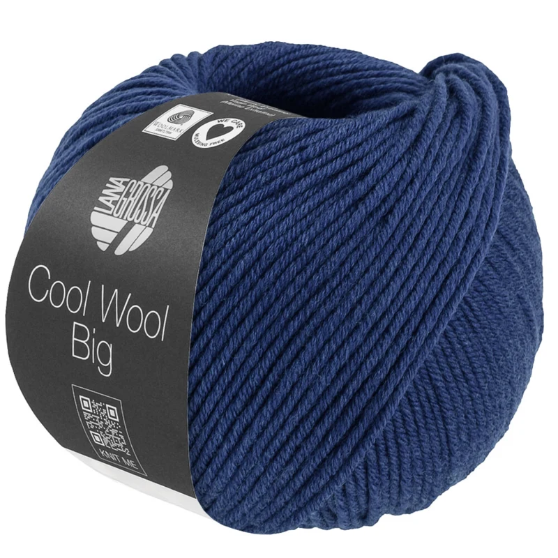 Lana Grossa Cool Wool Big 1704 Mørkeblå melert