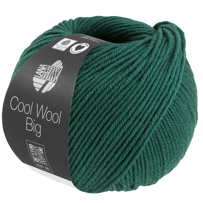 Lana Grossa Cool Wool Big 1705 Mørkegrønn melert