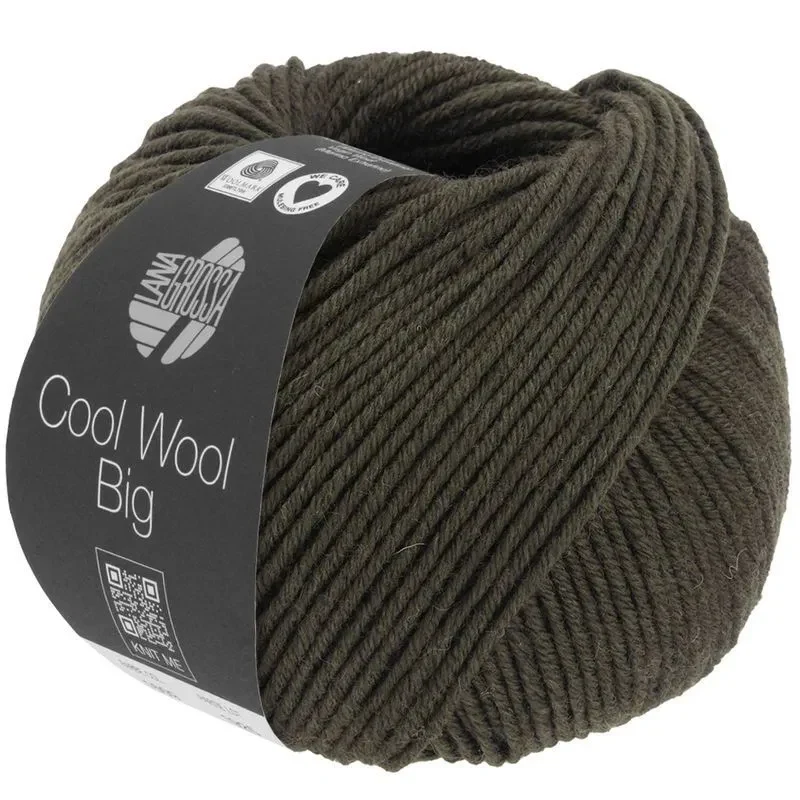 Cool Wool Big 1629 Mørk oliven melert